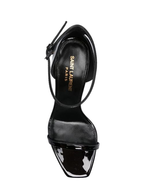 opyum patent leather sandals with gold heel SAINT LAURENT | 5576791TV1A1000